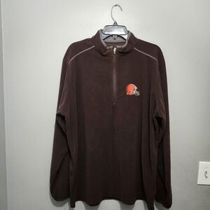 Clevland Brown  Quarter-Zip Pullover Sweater Long Sleeve Size XXL